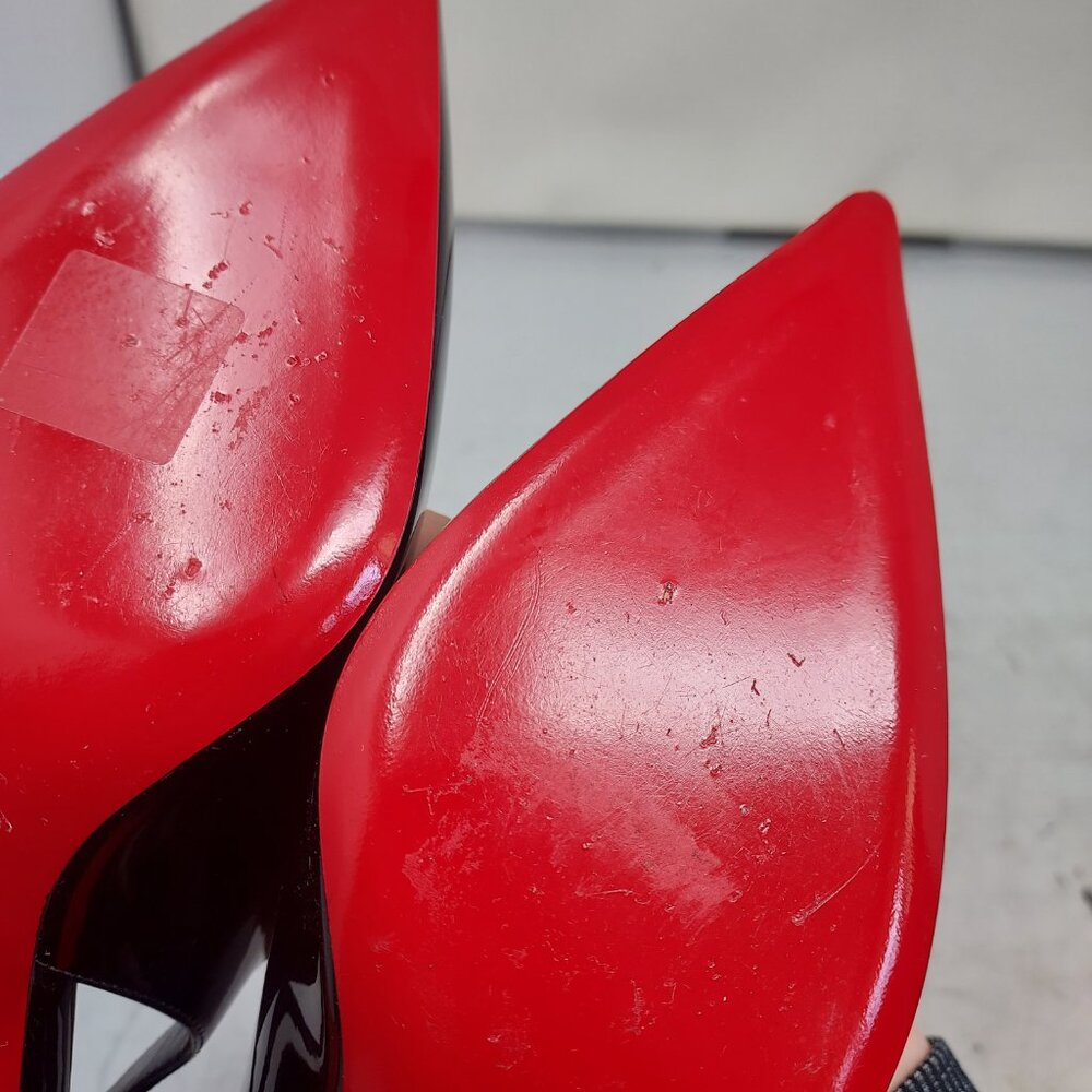 Christian Louboutin Black Patent Hot Chick Slingback Pump - Picture 12 of 12